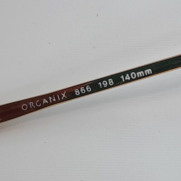 Organix Titanium 866 gold full rim eyeglasses frame 47-20-140 oval women glasses main image 5